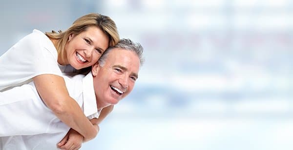 Happy senior couple portrait. natural female sexual rejuvenation